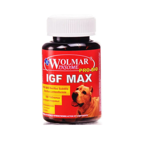 ВОЛМАР Winsome Pro Bio IGF MAX оптимиз-р питания для роста мышц собак, 180табл/1шт
