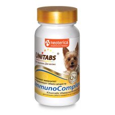 ЮНИТАБС ImmunoComplex с Q10 Витамины ежедневные для мелких собак 100таб. /12шт/ U206