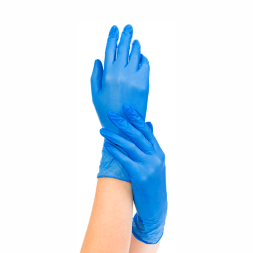 Перчатки нитрил. неопудр. Top Glove S, голубые 50 пар(100 шт)
