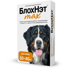 БлохНэт max Капли инсектоакарицидные д/собак 30-40 кг, 4мл