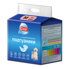 Подгузники для собак и кошек КЛИНИ M 5-10кг 9 шт/уп