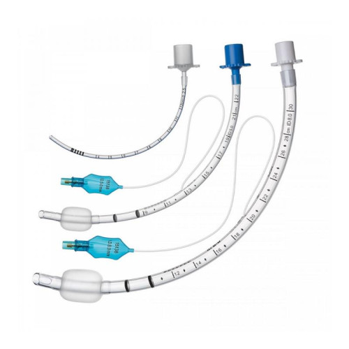 Эндотрахеальная трубка с манжетой MEDEREN р-р 5.5. длина 30 см, синий 1 шт