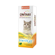 ЮНИТАБС Паста витаминно-минеральная SterilCat с Q10 для кошек 120мл.