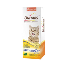 ЮНИТАБС Паста витаминно-минеральная ImmunoCat с Q10 для кошек 120мл.