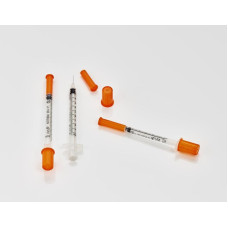 Шприц инсулиновый одноразовый стерильный Vogt Medical U-100, 0,3 мл, интегрированная игла 30G (0,30 х 8 мм.) 100 шт/уп