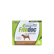 ФИТОДОК капли дерматологические для средних пород собак от 20 до 40 кг, 4 пип. по 1,2мл