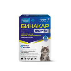 Бинакар Форте капли на холку для кошек и котят 0,4 мл №4