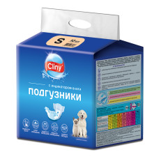 Подгузники для собак и кошек КЛИНИ S 3-6 кг 10шт/уп