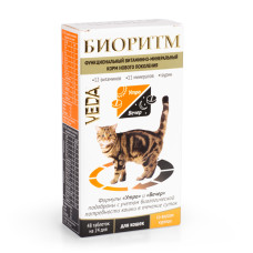 Витамины "Биоритм" д/кошек со вкусом курицы, 48табл.