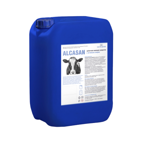 Щелочное моющее средство ALCASAN с активным хлором, 24 кг.