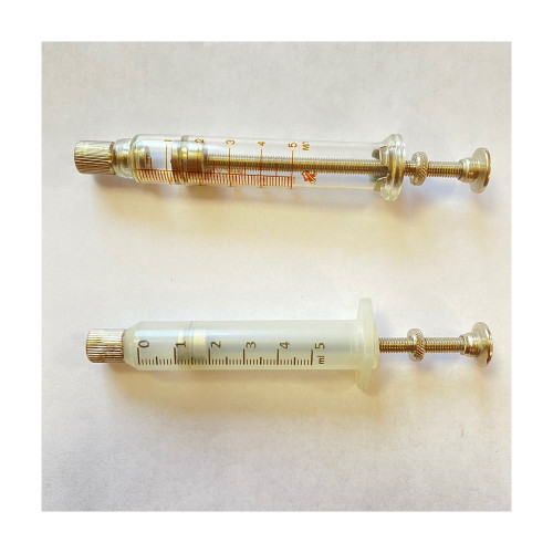Шприц-вакцинатор ПМП-5М для массовых прививок (Шилова), металлический корпус, 5 мл