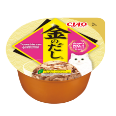 INABA CIAO Влажный корм для кошек Kinnodashi cup Тунец Магуро с морским гребешком конс. 70г