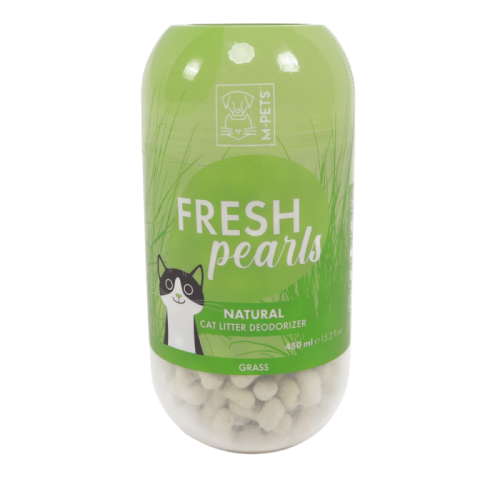 Дезодорирующие гранулы для кошачьего туалета FRESH Pearls, травяной, 450 мл, Mpets