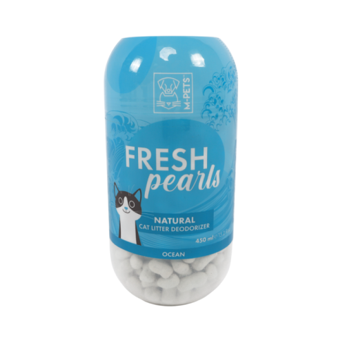 Дезодорирующие гранулы для кошачьего туалета FRESH Pearls, океан, 450 мл, Mpets