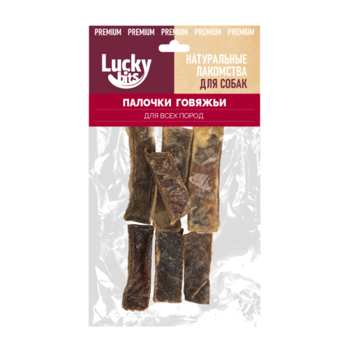 Лакомство для собак Lucky bits Палочки говяжьи 40 гр