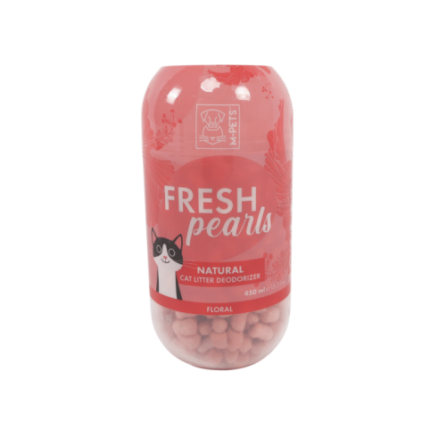 Дезодорирующие гранулы для кошачьего туалета FRESH Pearls, цветочные, 450 мл, Mpets