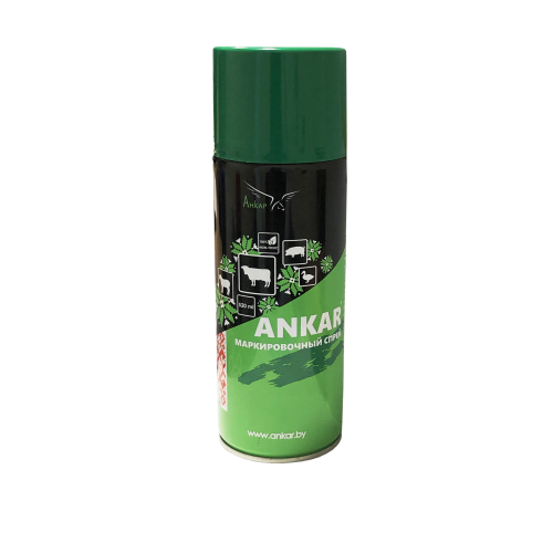 Краска-аэрозоль для маркировки животных ANKAR, цвет зелёный, 520 мл