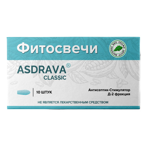 Свечи ASDRAVA classic (Дорогова), 10 шт.