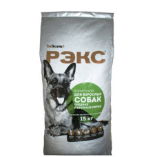 Корм для собак средних и крупных пород Рэкс, 15 кг