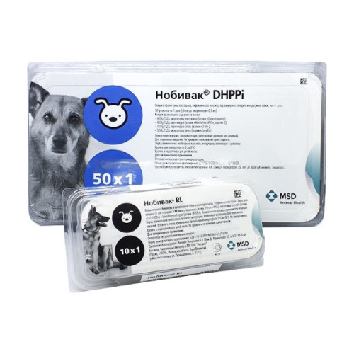 Комплект вакцина Нобивак DHPPI + RL
