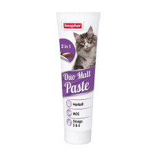 Beaphar Duo malt paste паста для вывода шерсти из кишечника для кошек, туба 100 г.