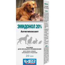 Эмидонол, раствор для орального применения 20%, флакон 20 мл