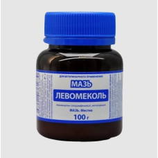 Мазь Левомеколь-ВЕТ, антибактериальная, ранозаживляющая, банка 100 г