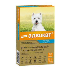 Адвокат, для собак 4-10 кг, 1 пипетка 1 мл