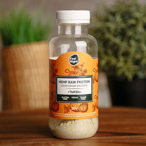 Конопляный коктейль FeelRight со вкусом тыквы, 20 г