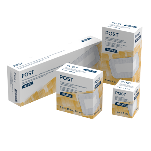 Повязка самоклеящаяся послеоперац. NEOFIX POST 15*8 см 50шт/уп