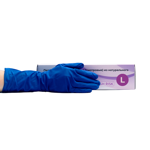 Перчатки Top Glove High Risk особо прочные 16г, L 25 пар (50шт)