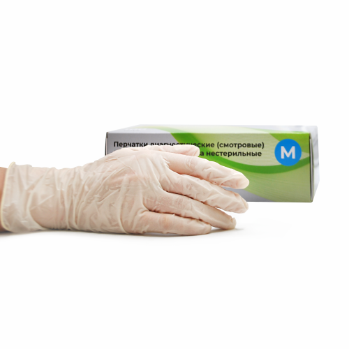 Перчатки латекс.смотровые неопудр. Top Glove M 50пар