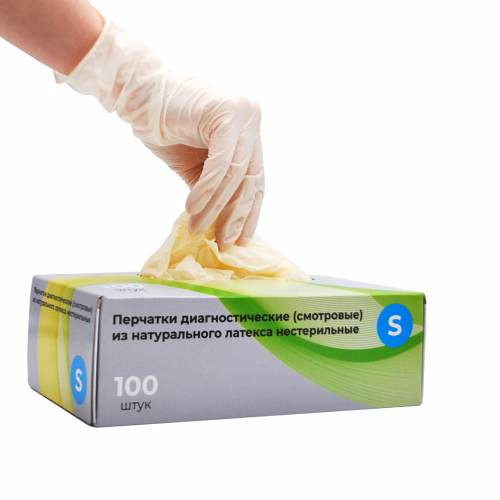 Перчатки латекс.смотровые неопудр. Top Glove S 50пар