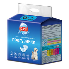 Подгузники для собaк и кошек КЛИНИ XXL 25-40кг 6шт/уп