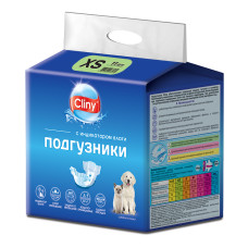 Подгузники для собак и кошек КЛИНИ XS 2-4 кг 11шт/уп