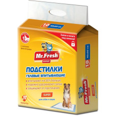 Подстилки гелевые впитывающие Mr. Fresh Супер 40*60 10шт/уп