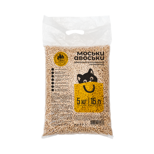 Древесный наполнитель 5кг(15л) Моськи-Авоськи