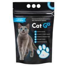 Наполнитель д/кош.туалета Cat Go Силикагель 1,3 кг, 3 л