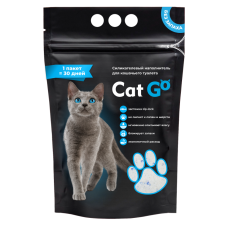 Наполнитель д/кош.туалета Cat Go Силикагель 1,9 кг, 4.4 л