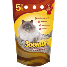 Наполнитель д/кош.туалета Впитывающий 5л Зооник