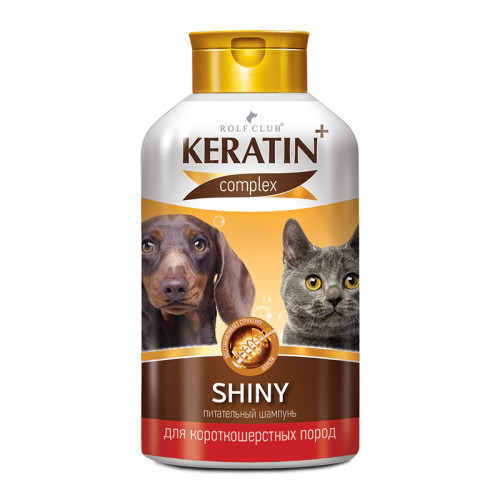 РОЛЬФ КЛУБ Кератин Шампунь Shiny д/короткошерст кошек/собак 400мл