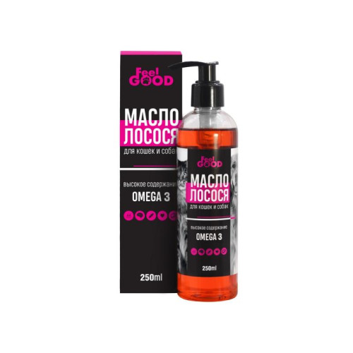 FeelGOOD Масло лососевое Омега 3, фл 250 мл