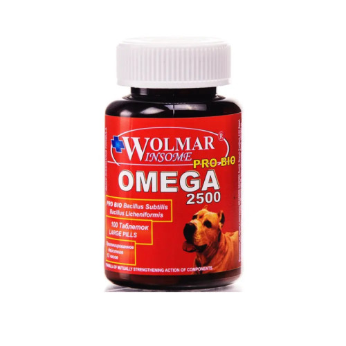 ВОЛМАР Pro Bio OMEGA 2500 комплекс д/собак для норм.обмена веществ, 100табл.