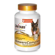 ЮНИТАБС BrewersComplex с Q10 Бреверсы для крупных собак 100 таб. U202