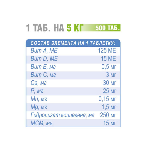 POLIDEX Гелабон плюс д/собак 500т уп/8шт 0948