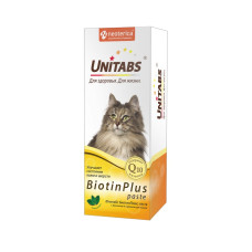 ЮНИТАБС Паста BiotinPlus с Q10 для кошек 120мл.