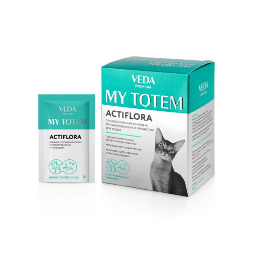 Синбиотический комплекс для кошек MY TOTEM ACTIFLORA 30 пак/1г