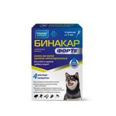 Бинакар Форте капли на холку для собак и щенков средних пород 1 мл №4