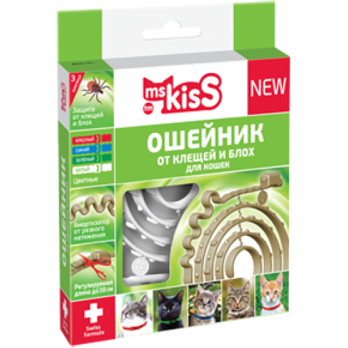 МК Ошейник (репел) для кошек белый 38 см