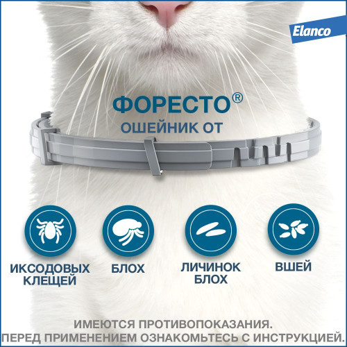 Форесто Ошейник для кошек 38см